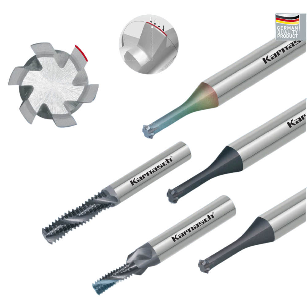 Solid Carbide Whirling Thread Cutters, Thread Mills